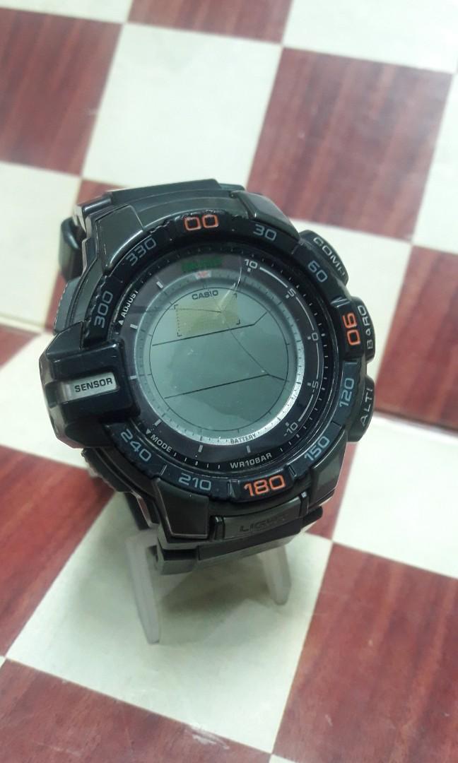 Pro trek prg 270 solar (Category: Men's Watches) located in Caloocan City. Submitted by thegreat. (Listing ID 122061752, Image 1). Description: damaged not working.