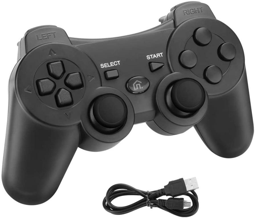 Ps3 Controller Powcan Wireless Pro Controller For Playstation 3 Bluetooth Gamepad Remote Joypad Compatible With Ps3 And Pc Windows 7 8 9 10 Support Gyro Motion Dual Vibration Multiplayer Video Gaming Gaming Accessories Controllers On Carousell