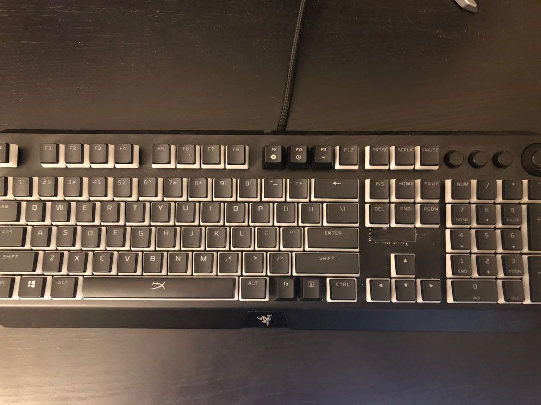 Razer blackwidow elite orange switch (with hyperX double shot PBT