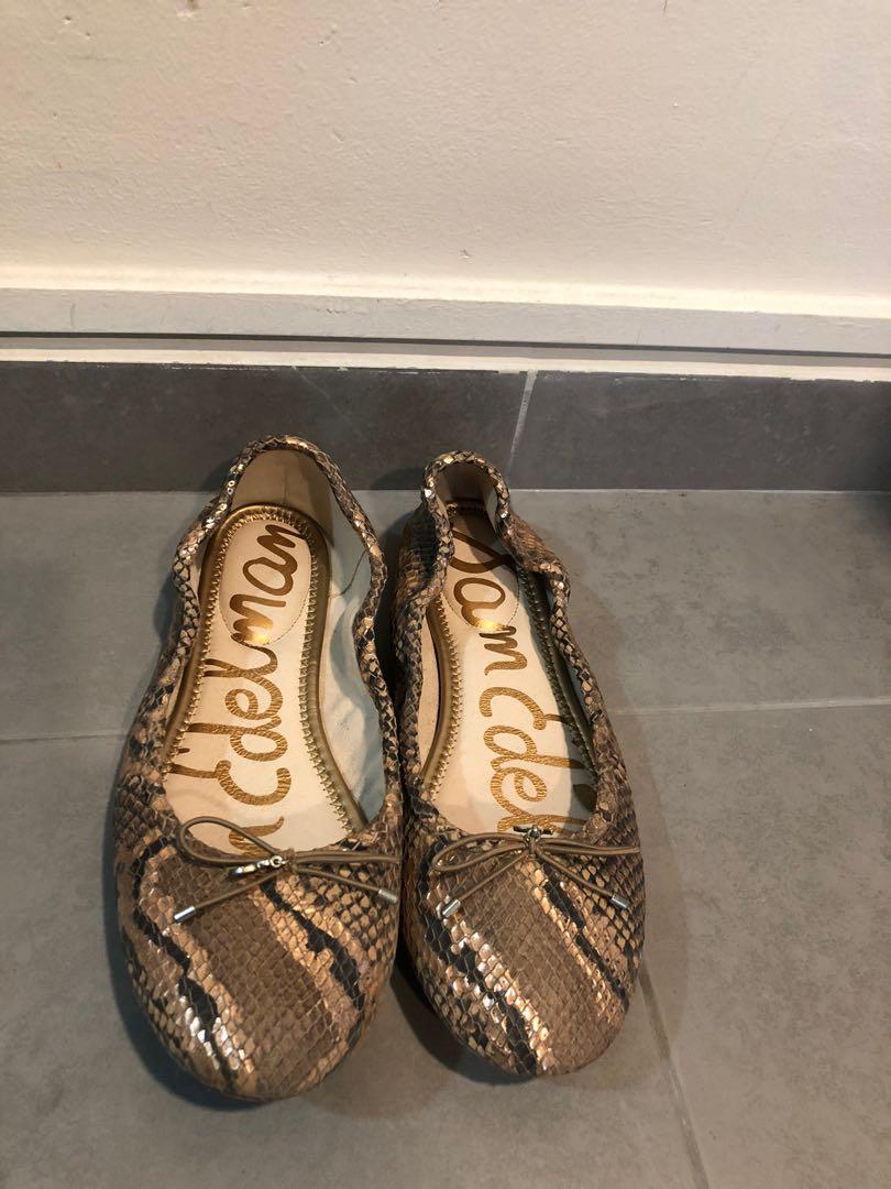 Sam edelman clearance snakeskin flats