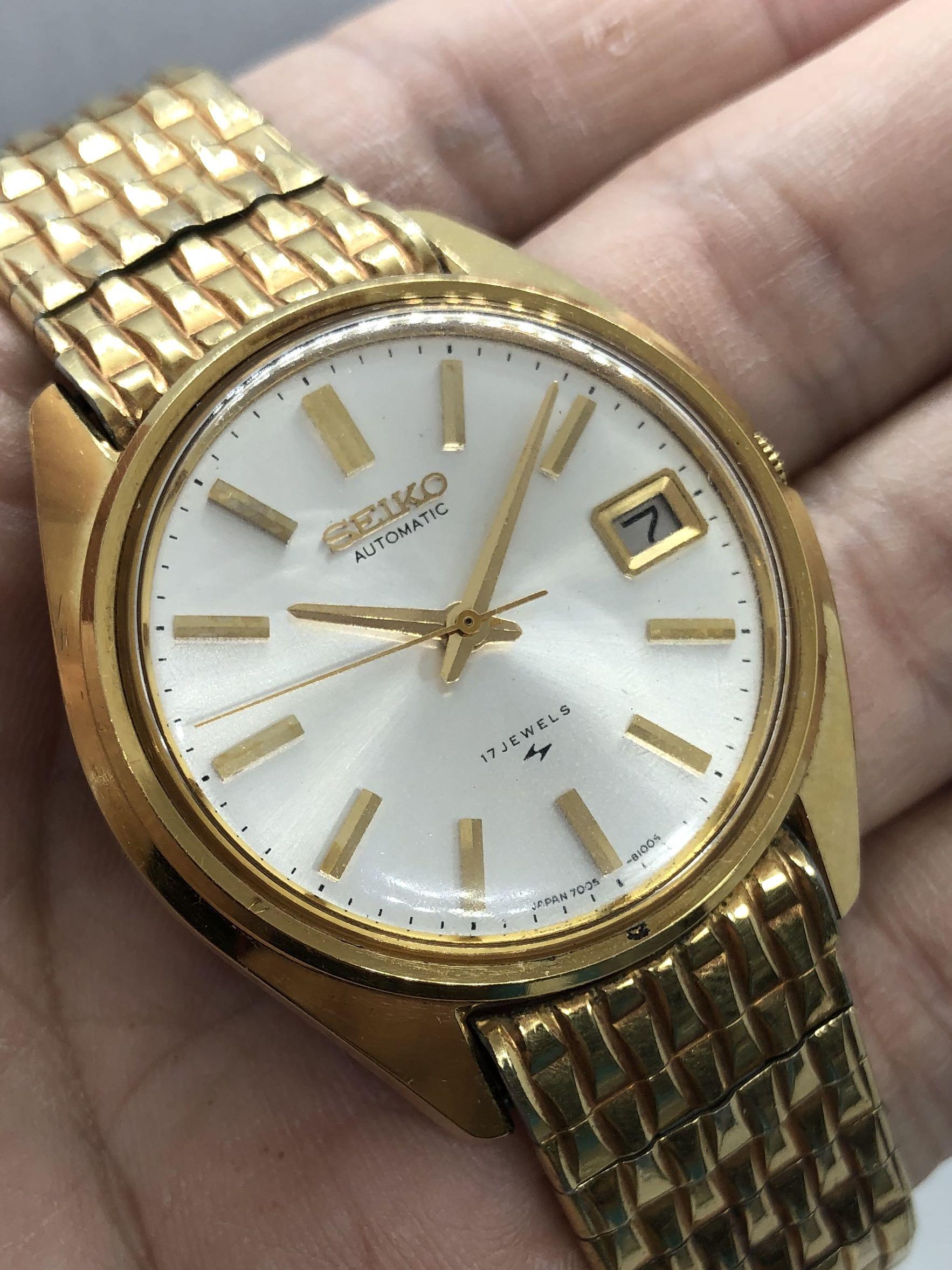 Seiko Vintage 1969 Gold 36mm Automatic Watch, Men's Fashion, Watches &  Accessories, Watches on Carousell