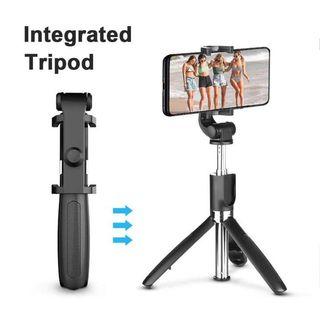 Selfie Stick Monopod Bluetooth Portable Extendable Handheld Selfie Stick with Remote and Tripod for Cellphone Selfie Stick Tripod for Vlog