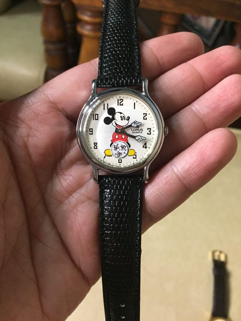 Set of vintage Lorus Mickey Mouse watches Women s Fashion