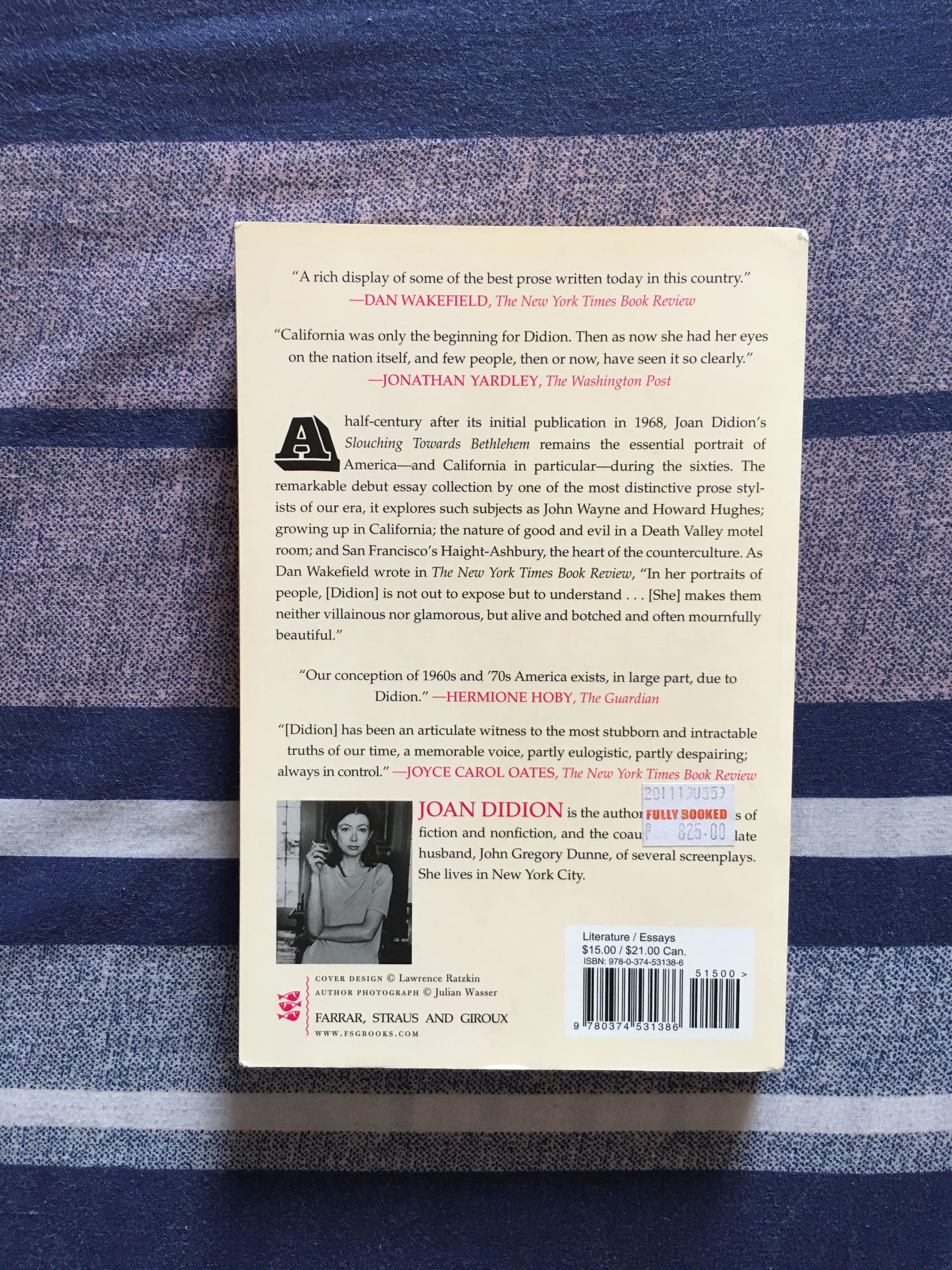 Slouching Towards Bethlehem Joan Didion Hobbies Toys Books