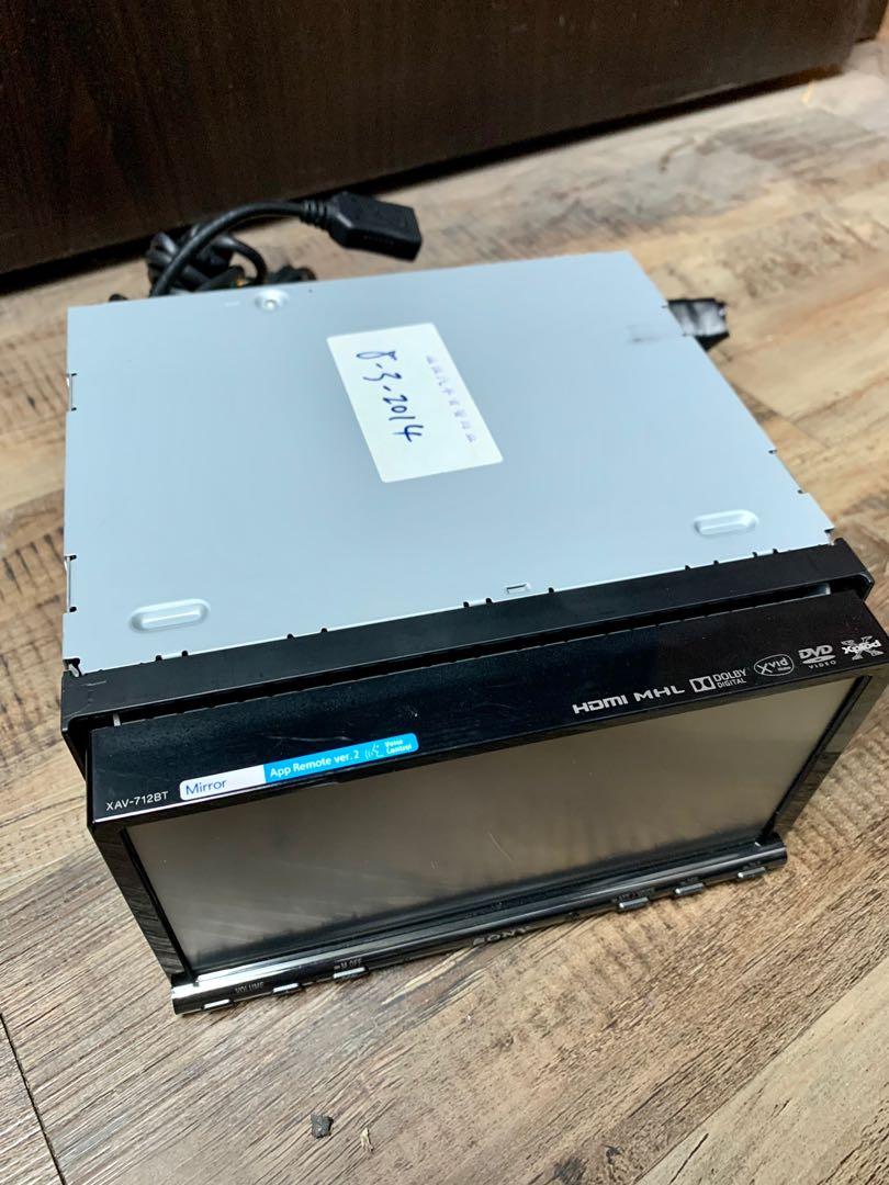 Sony Xav 712bt Dvd車機 汽車音響 音響器材 音樂播放裝置mp3及cd Player Carousell