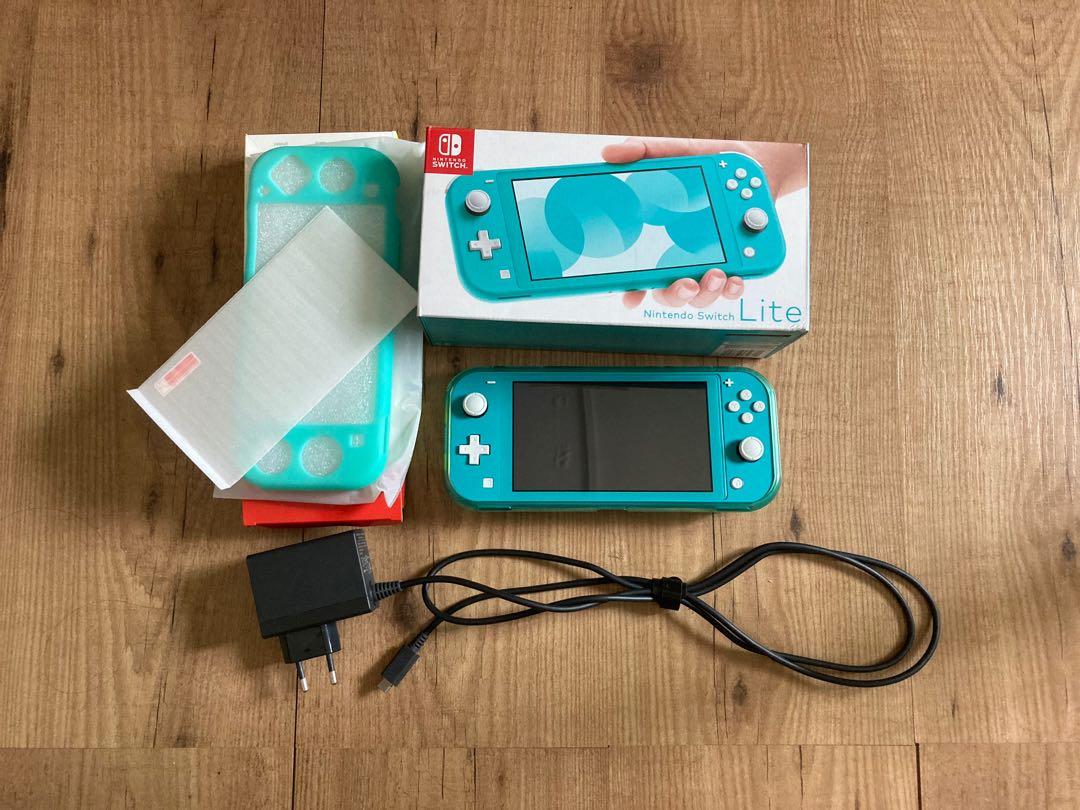 Nintendo switch lite turquoise animal crossing store