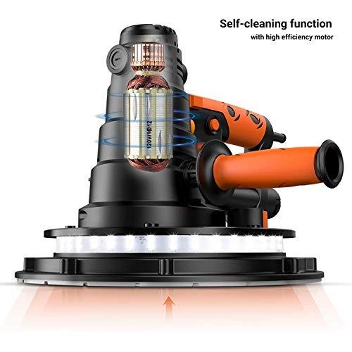 TACKLIFE 800W Drywall Sander, Handheld Wall Sander 7702100rpm with LED