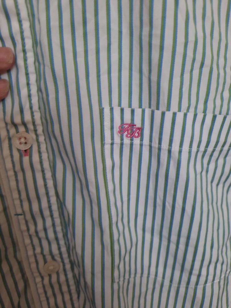 TED BAKER CLASSY STRIPE POLO LONG SLEEVE TOP (Category: Luxury Apparel) located in Quezon City. Submitted by shopping_made_easy (Listing ID 1078210671, Image 2). Description: IN GREAT CONDITION NO ISSUE Best FIT SMALL MEN OR up to MED LARGE WOMEN BL 46 L 32.
