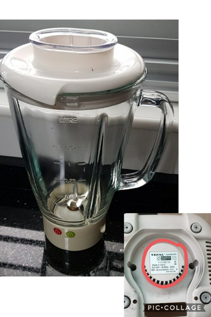 Tefal glass blender jug No Motor .Jug only, TV & Home Appliances, Kitchen Appliances, Juicers