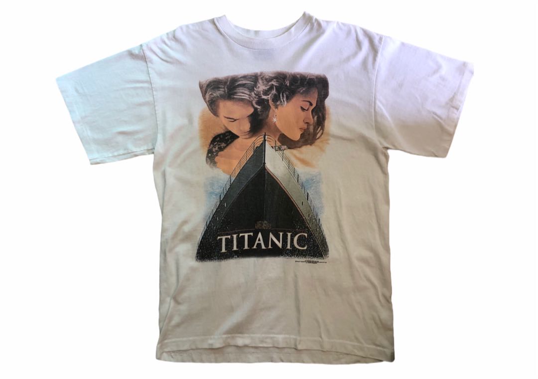 Vintage 1998 Titanic Movie T shirt, Men's Fashion, Tops & Sets ...