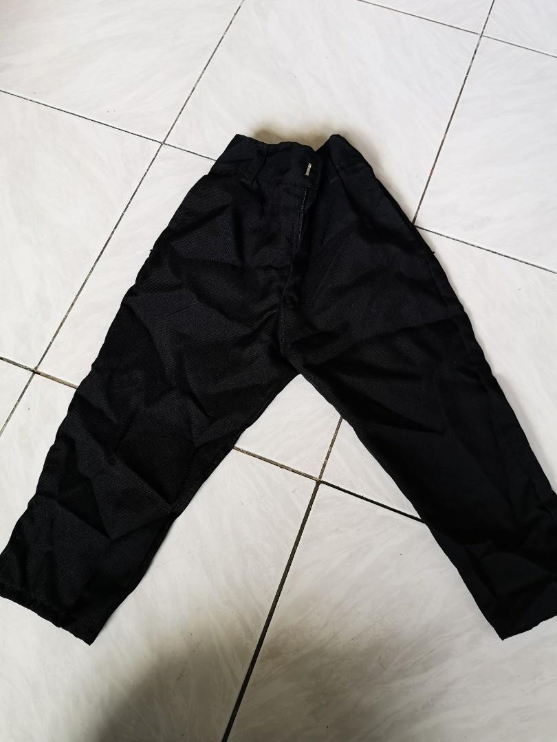 Well Off Black Slacks Babies Kids Babies Kids Fashion On Carousell