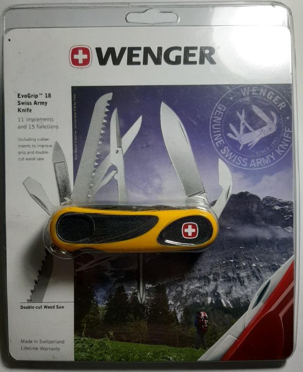 Wenger Evogrip 18 Swiss Army Knife Made in Switzerland Sports