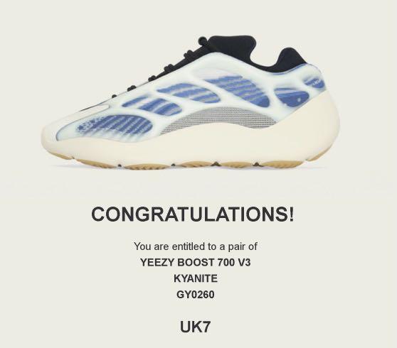 WTS DSWT Yeezy 700 v3 Kyanite US 7