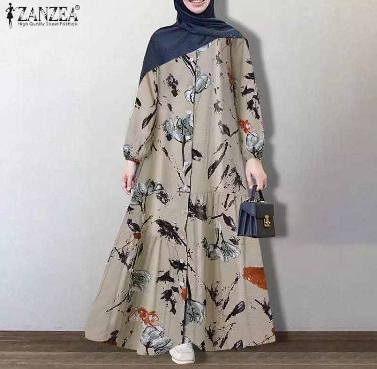 ZANZEA MUSLIMAH DRESS, Women's Fashion 