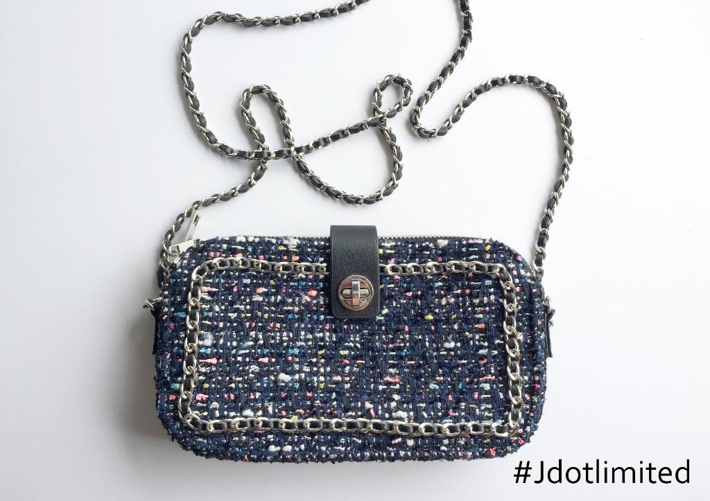 Zara tweed crossbody bag hotsell