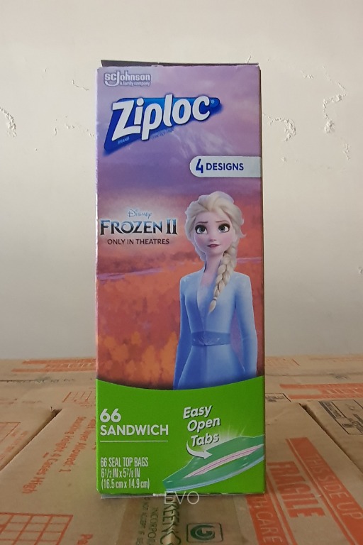 Ziploc Disney Frozen Sandwich Bags, Furniture & Home Living