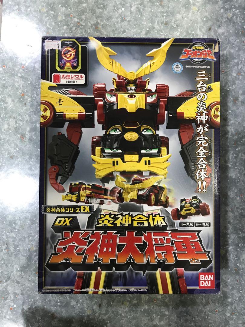 元朗合益廣場 順豐櫃包郵 現貨 二手bandai Dx 炎神大將軍炎神戰隊轟音者go Onger 劇場版合體機械人變型可動 玩具 遊戲類 玩具