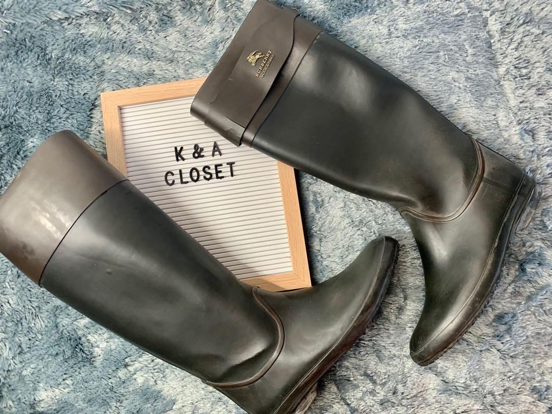 Authentic burberry rain boots discount