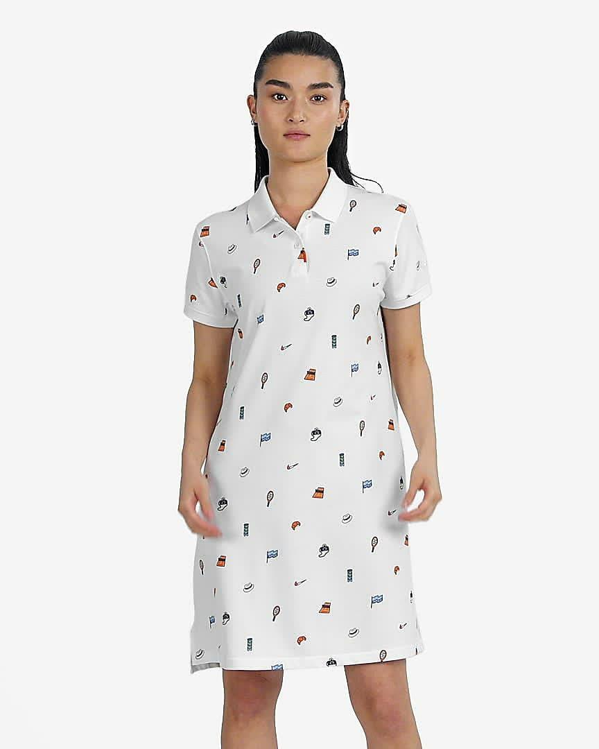 AUTHENTIC NIKE POLO WOMENS PRINTED DRESS