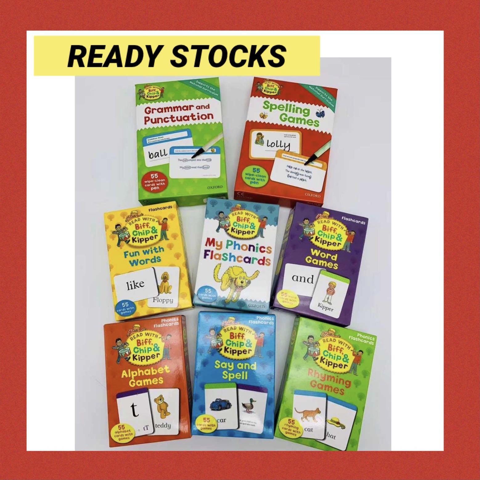 BEST PRICE. Oxford Reading Tree Phonics Flash Cards ( 8 boxes) Falshcards, 書本 & 文具, 小朋友書 Carousell