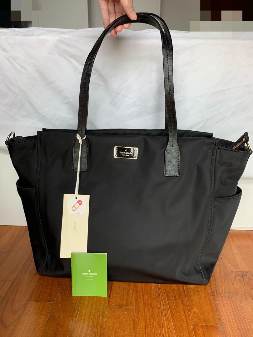 BN Authentic Kate Spade New York Blake Avenue Taden Nylon Baby Bag Black Women s Fashion Bags Wallets Cross body Bags on Carousell