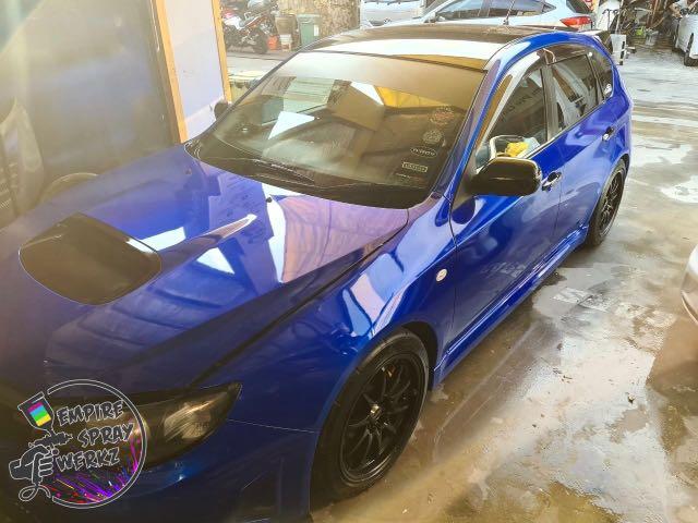 Car Spray Painting Aikka Candy Blue Car Accessories Car Workshops Services On Carousell