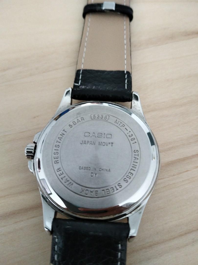 Casio stainless steel back water resistant 5bar hotsell