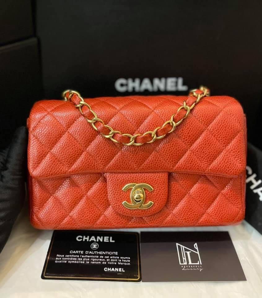 Red orange handbag best sale