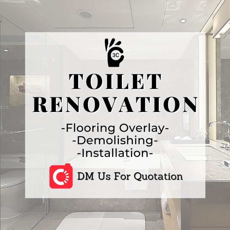 Cheap Toilet Renovation Service Toilet Flooring Overlay Toilet Wall or