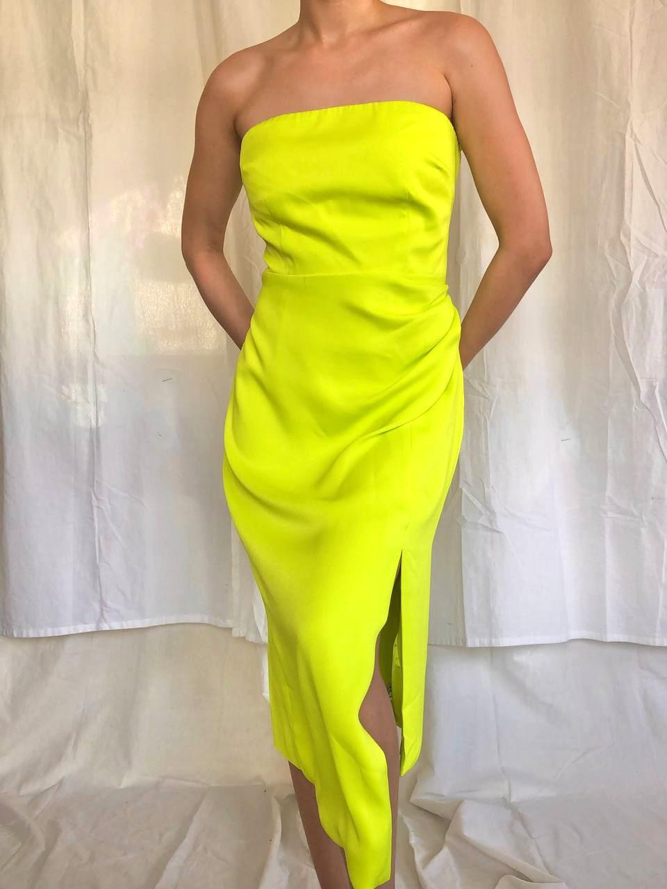Cushnie for Target strapless lime dress, Women's Fashion, Dresses u0026 Sets,  Dresses on Carousell