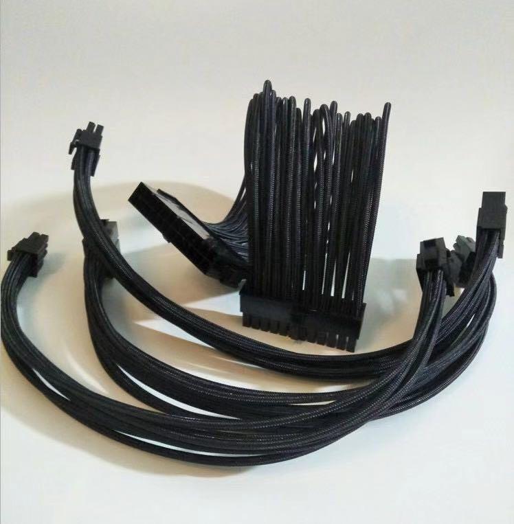 Customize Cable Sleeves PSU Extension Kit Promotion Black, Electronics