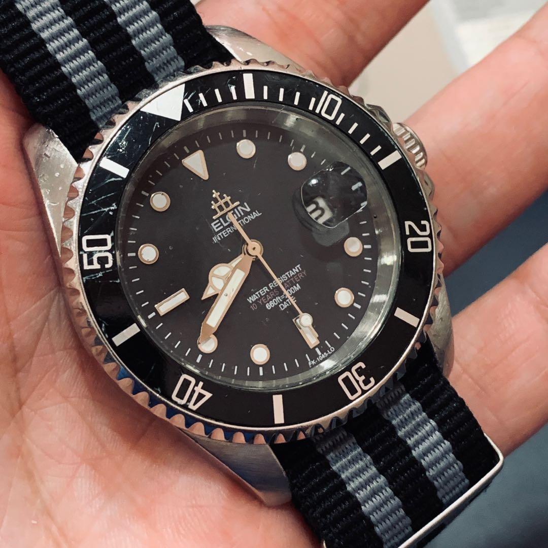 Elgin diver watch store