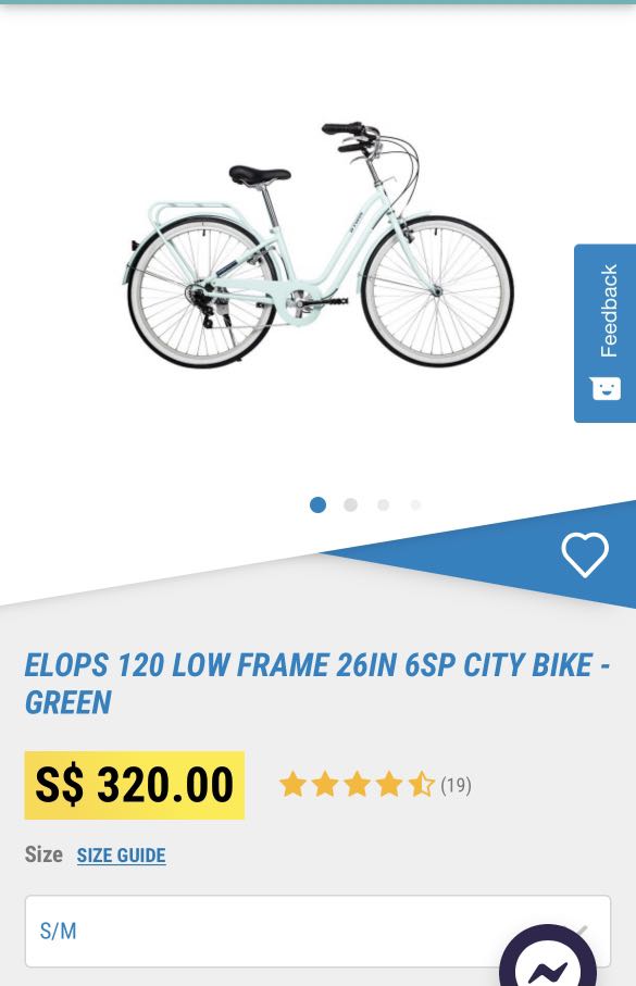 ELOPS 120 LOW FRAME 26IN 6SP CITY BIKE GREEN Sports Equipment Bicycles Parts Bicycles on Carousell