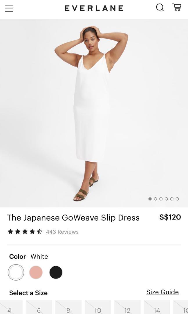 Everlane the Japanese GoWeave Slip dress US size 12 Women s Fashion Tops Sleeveless on Carousell