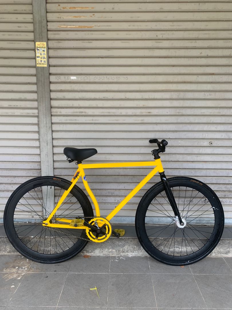 Basikal Fixie Kuning