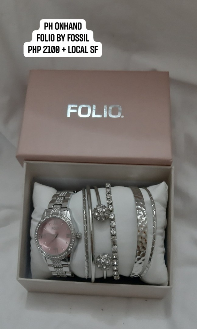 Fossil discount folio watch
