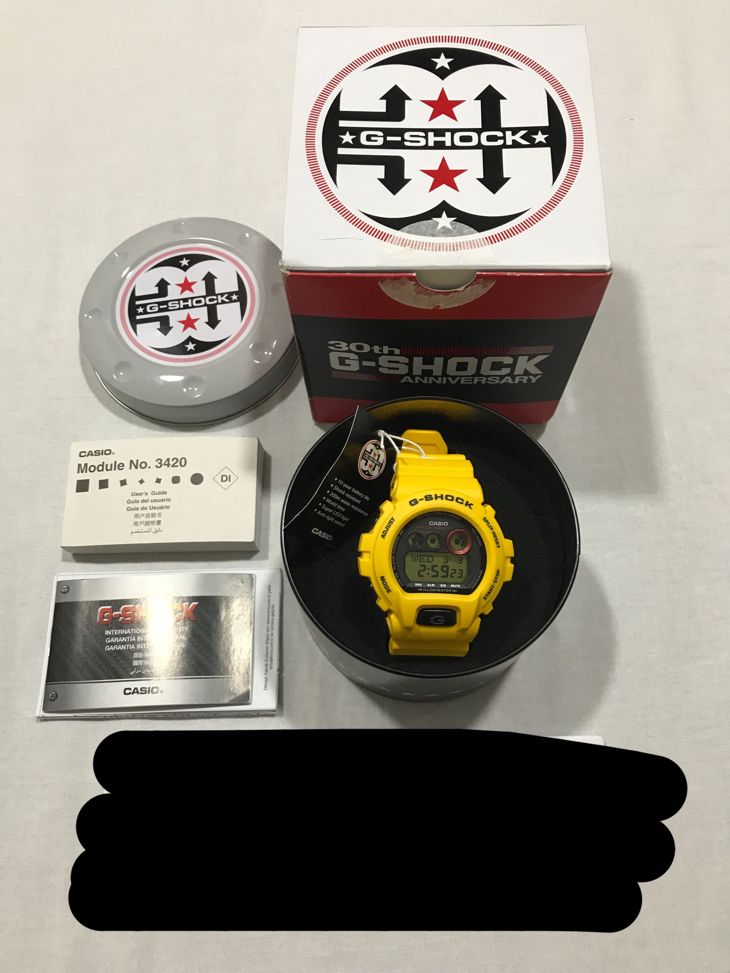 G SHOCK GDX6930E 9DR 30TH ANNIVERSARY LIGHTNING YELLOW AKA MUSANG KING