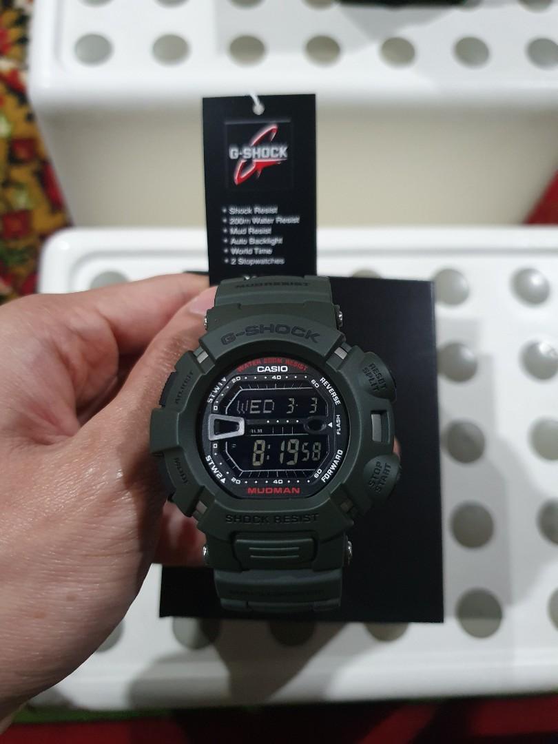 G Shock Mudman Basic Olive Green G9000 3VDR Mobile Phones Gadgets Wearables Smart Watches on Carousell