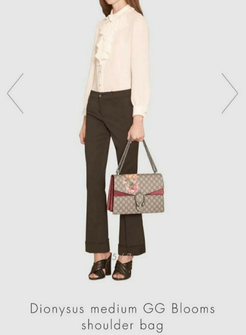 GUCCI Dionysus Medium GG Blooms Shoulder Sling Bag