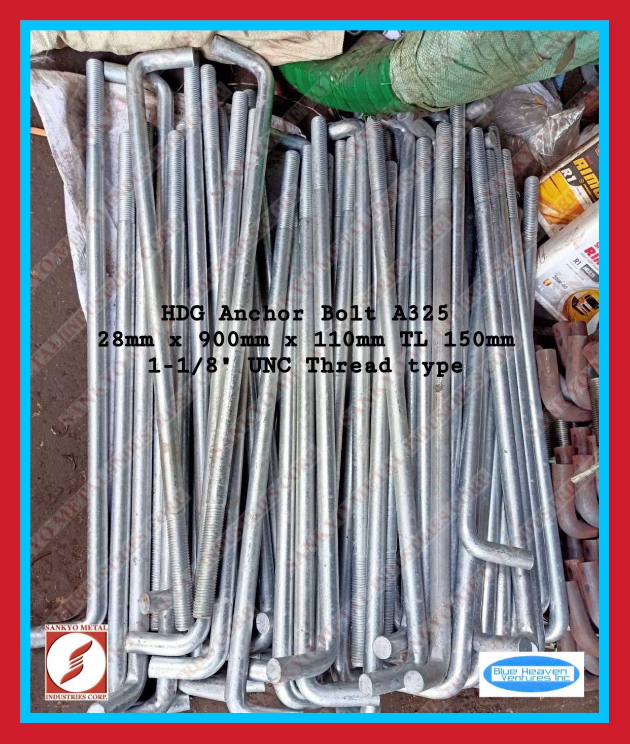 HDG Anchor Bolt (Category: Construction & Building Materials) located in Valenzuela. Submitted by sankyometal (Listing ID 1072838778, Image 2). Description: Attention: Contractors, Architects and Engineers. Having a hard time looking for the construction materials for roofing, structural foundation and piping you need? We fabricate! We give Special DISCOUNT for bulk orders! For inquiries and orders contact us at 09206820019/ 09272105084 Tel# (02)