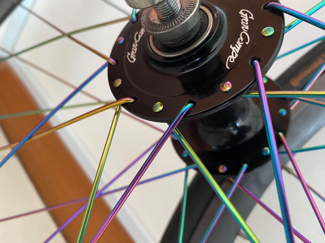 Oil slick spokes road bike outlet
