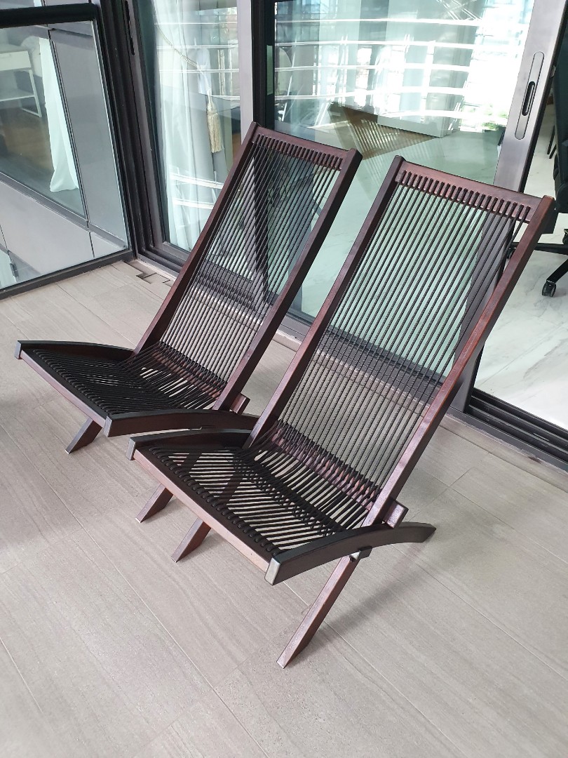 Ikea lounger chairs Brommo, Furniture & Home Living, Furniture, Chairs