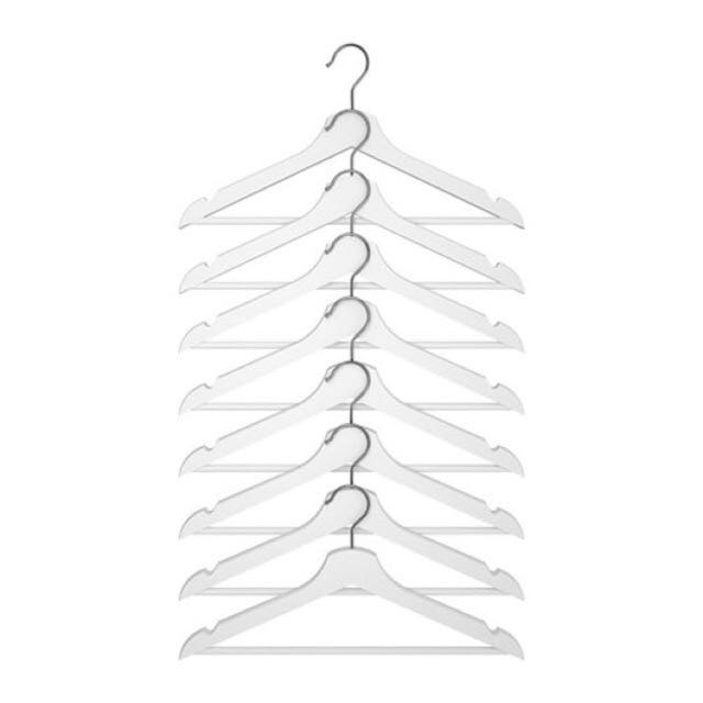 IKEA White Wooden Hanger, Furniture & Home Living, Furniture, Shelves