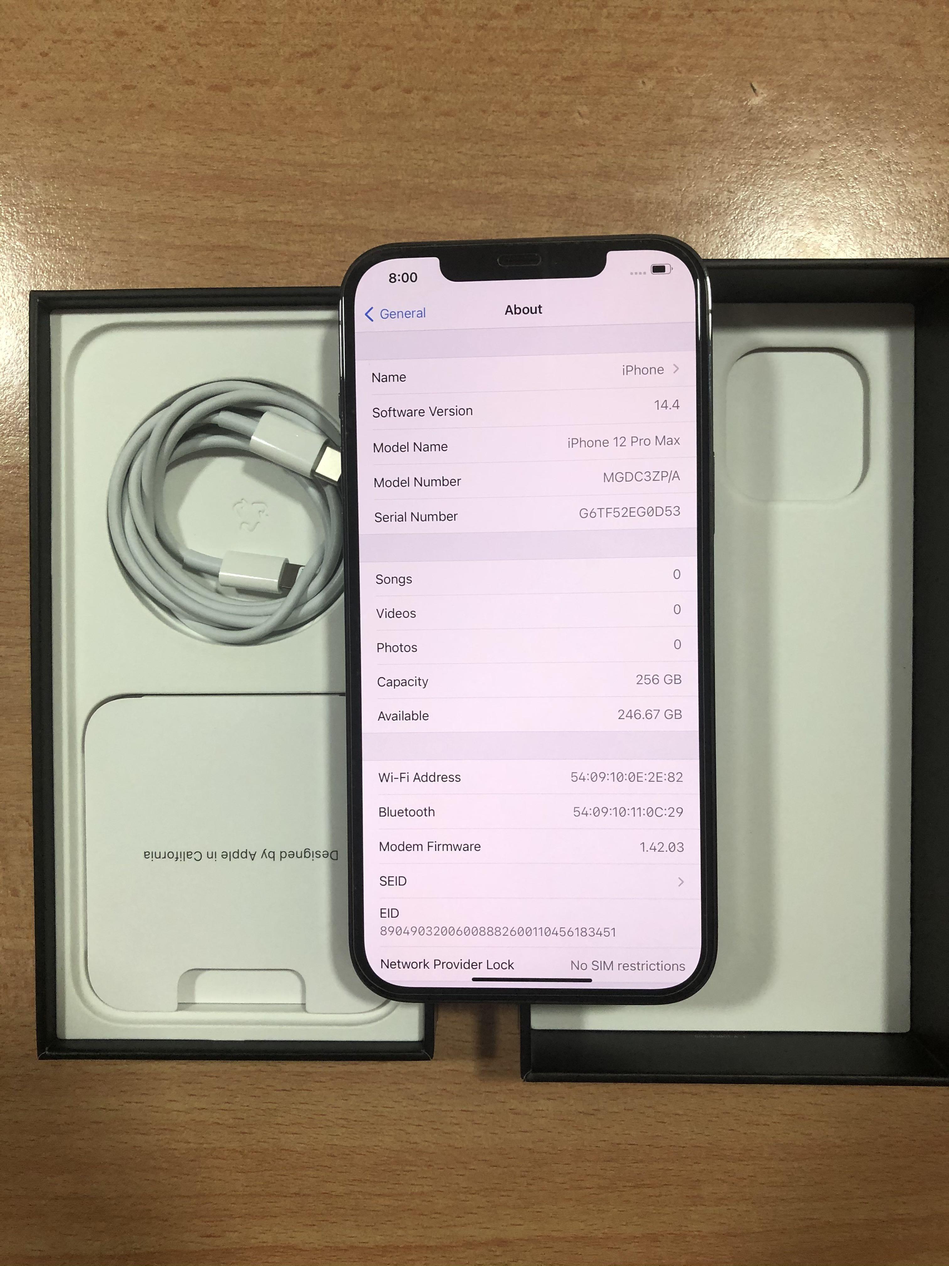 Iphone 12 Pro Max 256gb Graphite Mobile Phones Gadgets Mobile Phones Iphone Iphone 12 Series On Carousell