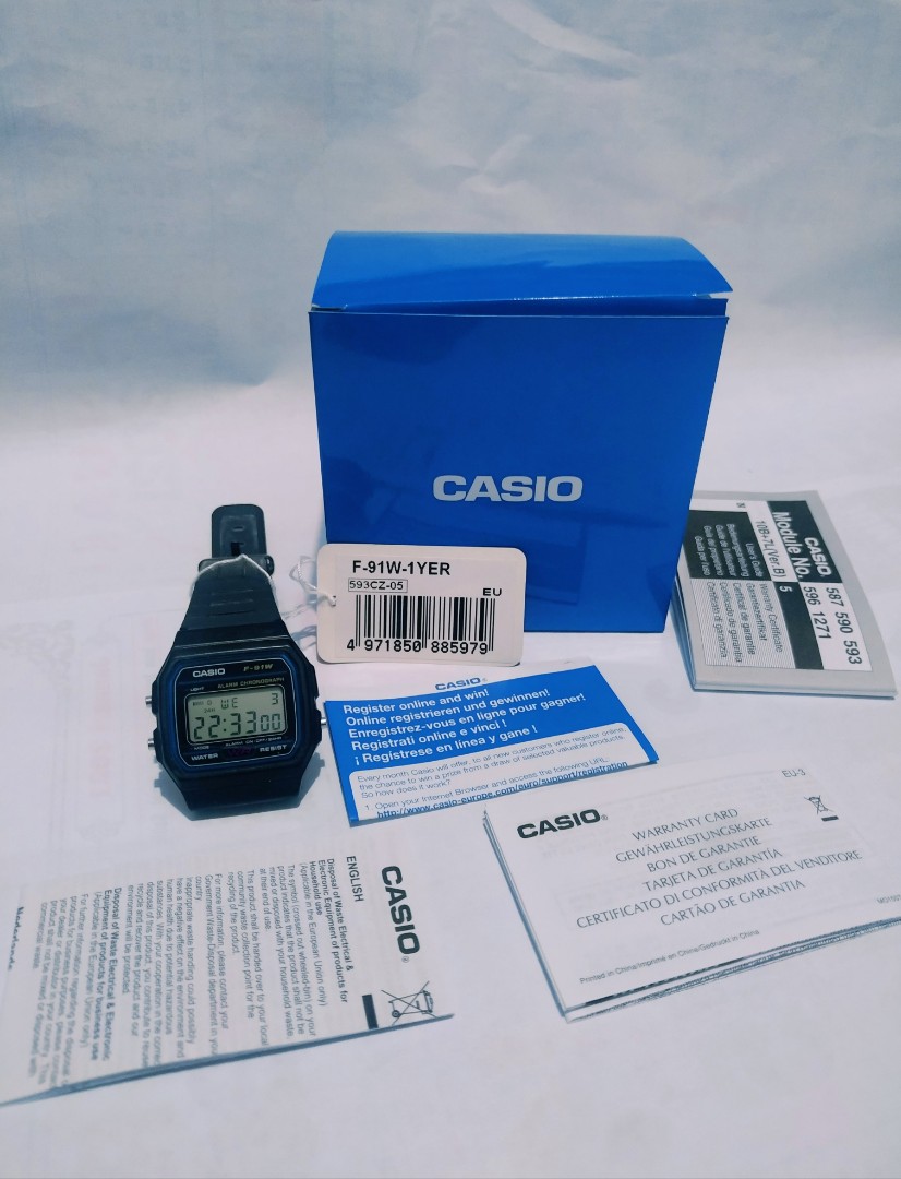 JAM TANGAN CASIO F-91 W MURAH!!, Fesyen Pria, Jam Tangan di Carousell