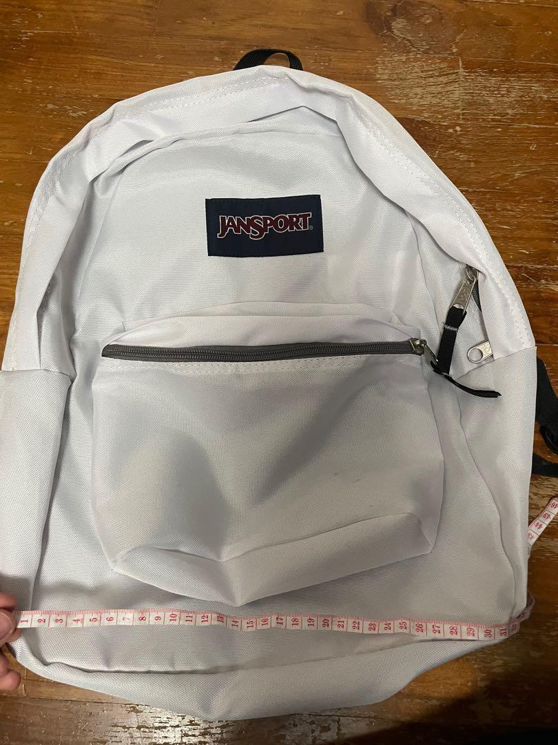 white jansport backpack