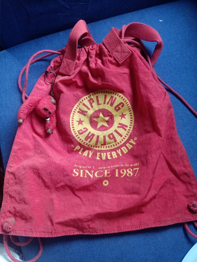 kipling string bag