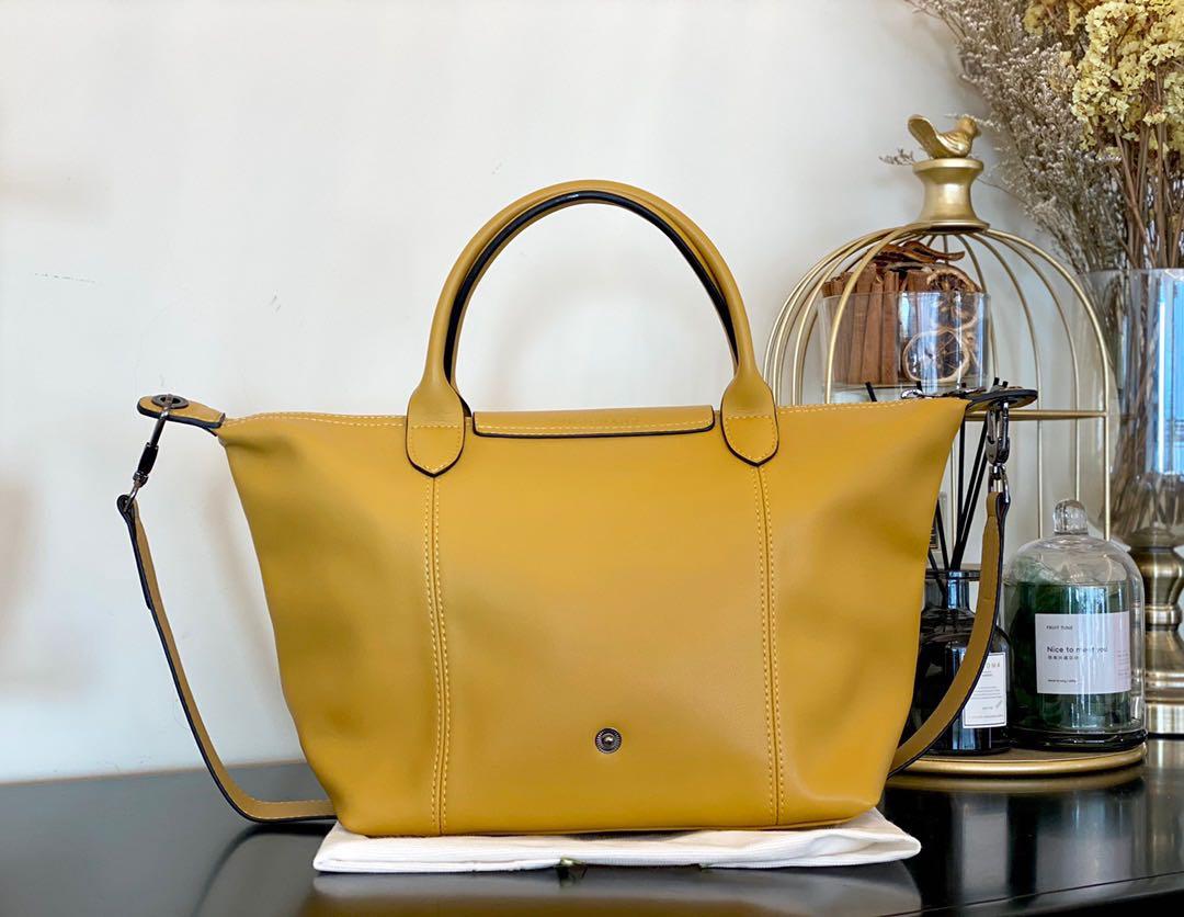 Longchamp bag shop mustard yellow