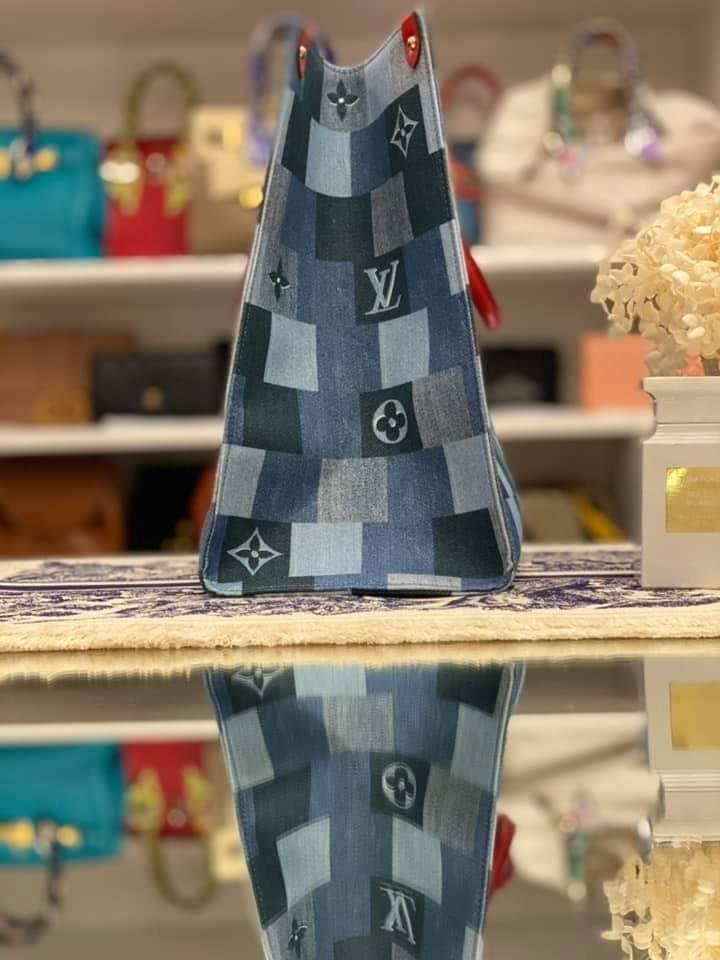 LV on The Go Monogram Shoulder Bag Denim (Category: Luxury Bags & Wallets) located in Paranaque City. Submitted by thebosscoutureph (Listing ID 1072902407, Image 3). Description: LV On the go shoulder bag denim Like New Condition 10/10 ORIGINAL.
