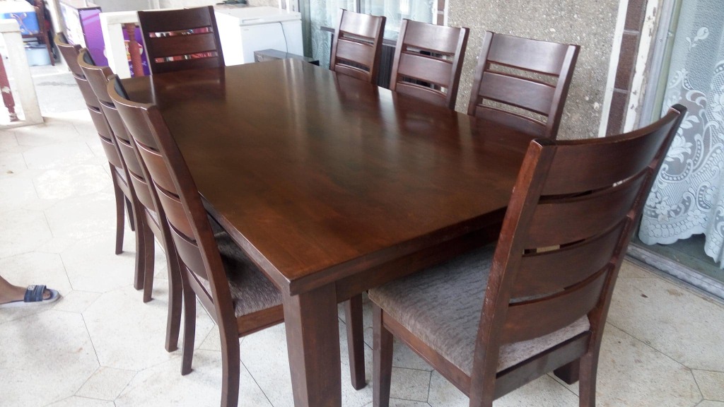 Malaysian Blackwood Dining Table 8Seater, Furniture & Home Living